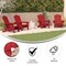 Flash Furniture Red Adirondack Patio Chairs with Cupholder, 4PK 4-LE-HMP-1044-10-RD-GG - alternate 8